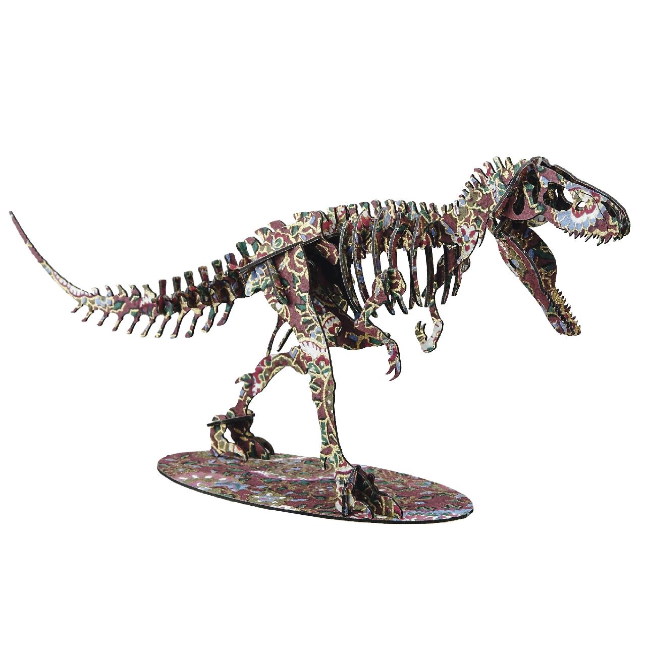 越前和紙＞NEWティラノサウルス スタンドタイプ＜小豆＞ 3D立体