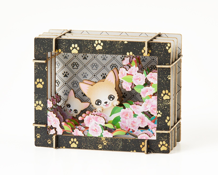 ミニチュア切絵マグネット付きCセット アニマル-2