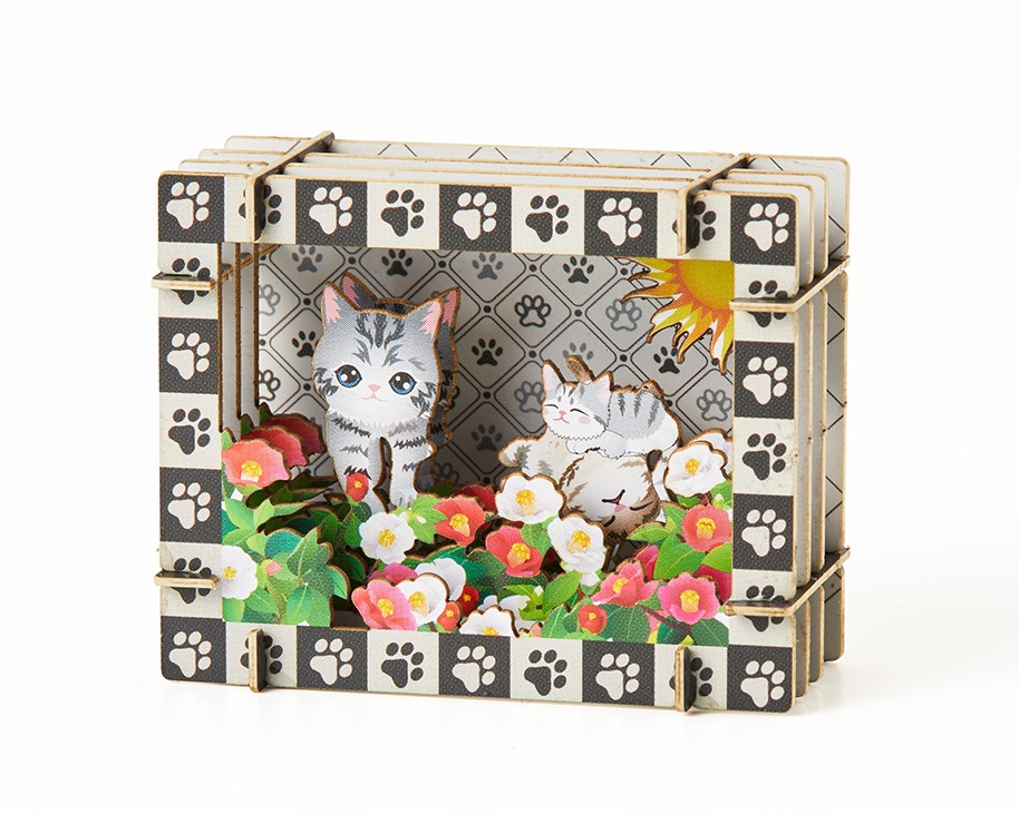 ミニチュア切絵マグネット付きCセット アニマル-2