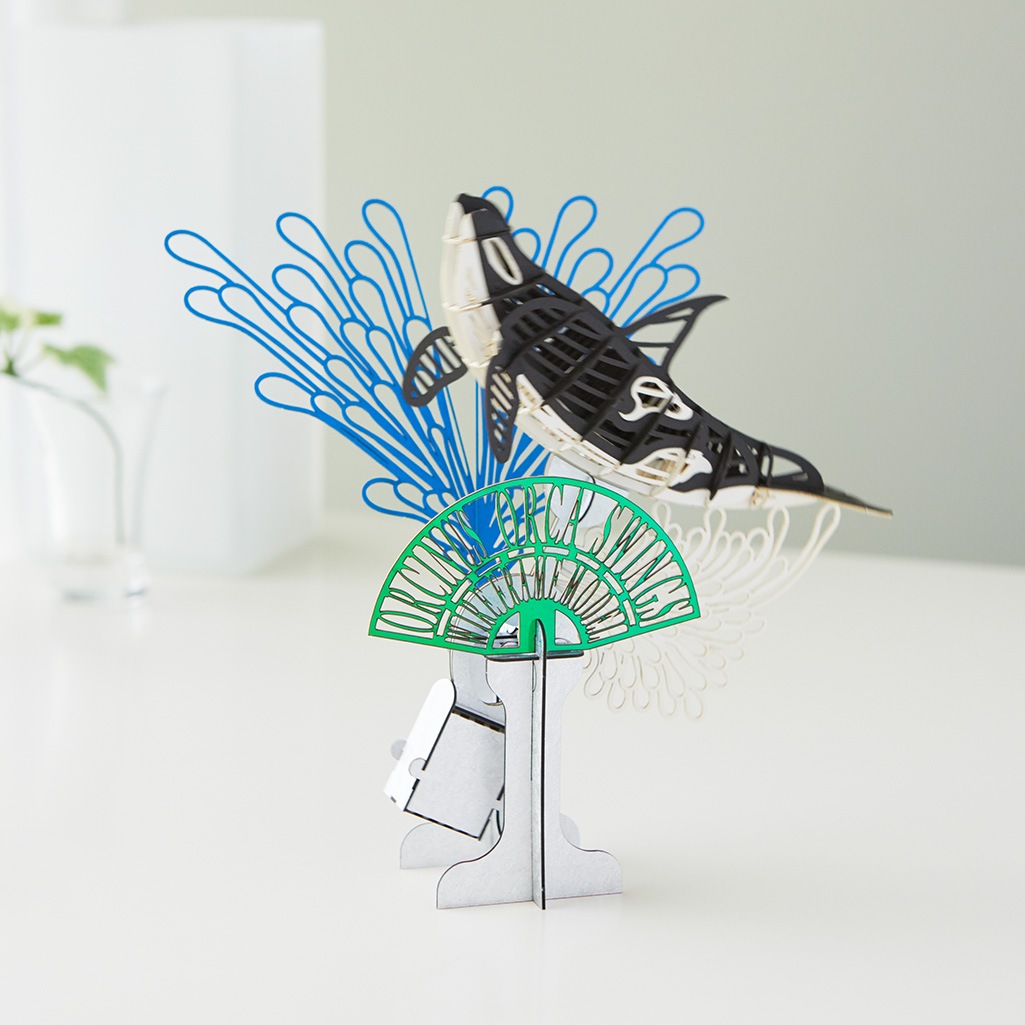 SWワイヤーフレームシャチスイング 3D立体ペーパーパズル【ネットショップ限定商品】 | スイング(SW)シリーズ | PazuMe