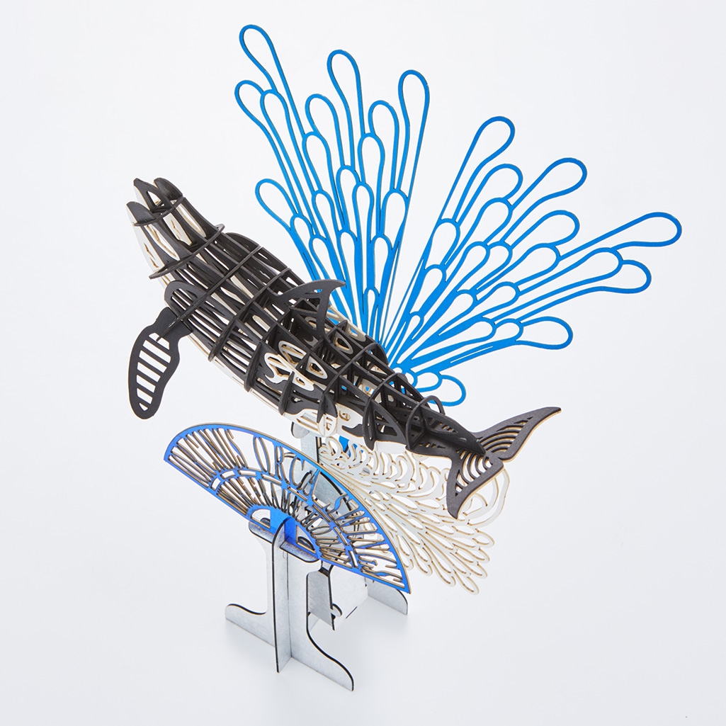 SWワイヤーフレームシャチスイング 3D立体ペーパーパズル【ネットショップ限定商品】