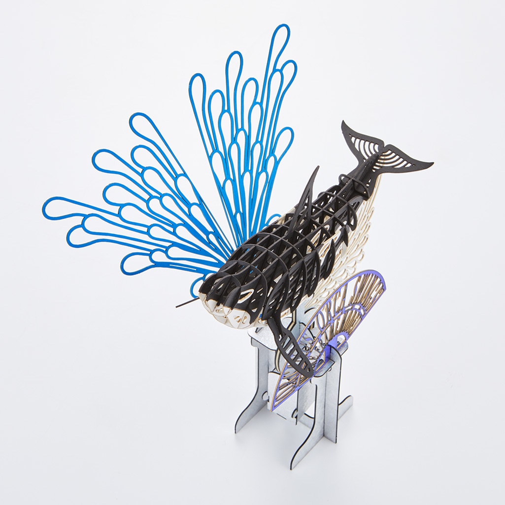 SWワイヤーフレームシャチスイング 3D立体ペーパーパズル【ネットショップ限定商品】