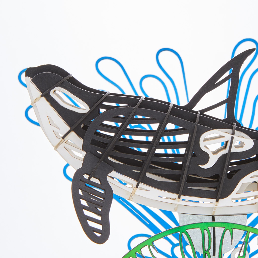 SWワイヤーフレームシャチスイング 3D立体ペーパーパズル【ネットショップ限定商品】