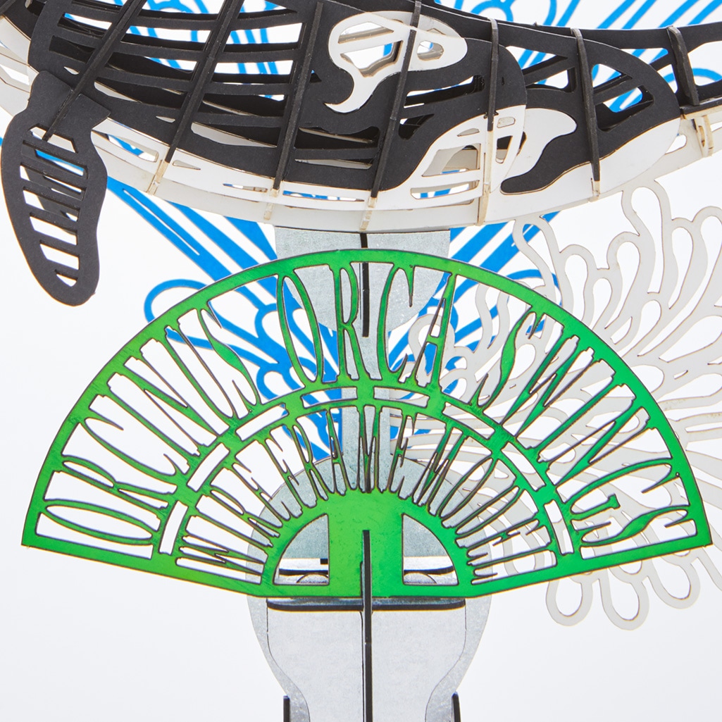 SWワイヤーフレームシャチスイング 3D立体ペーパーパズル【ネットショップ限定商品】