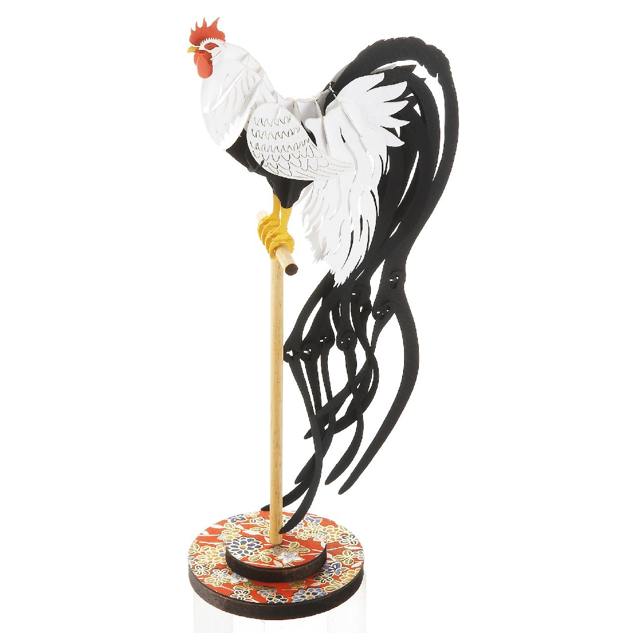 尾長鶏＜白藤種＞（特別台座付） | その他 鳥/Bird Other | PazuMe