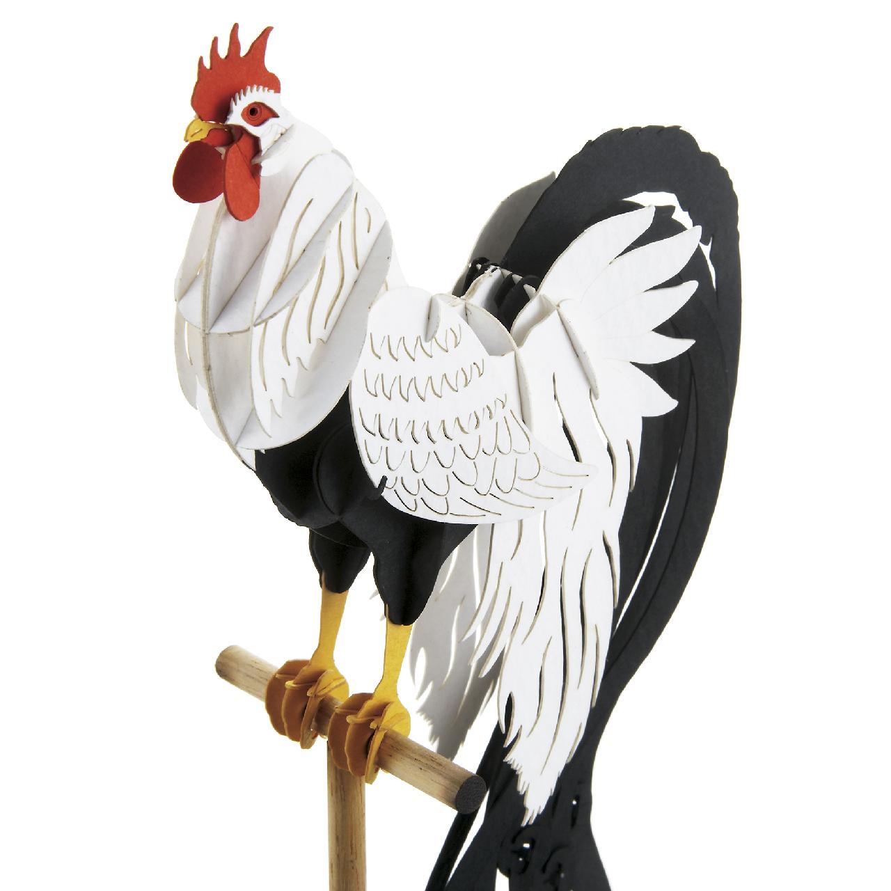 尾長鶏＜白藤種＞（特別台座付） | その他 鳥/Bird Other | PazuMe