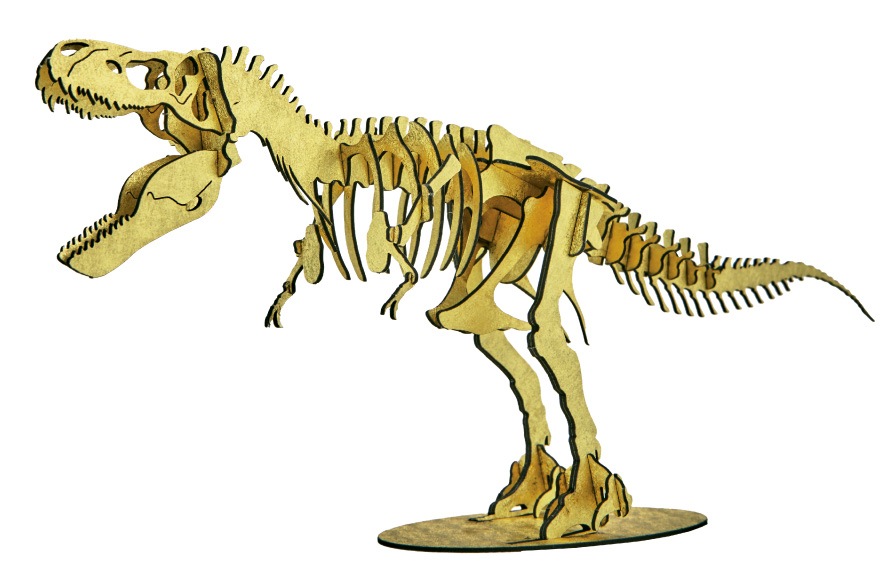 タルボサウルスゴールド 3D立体ペーパーパズル | タルボサウルス