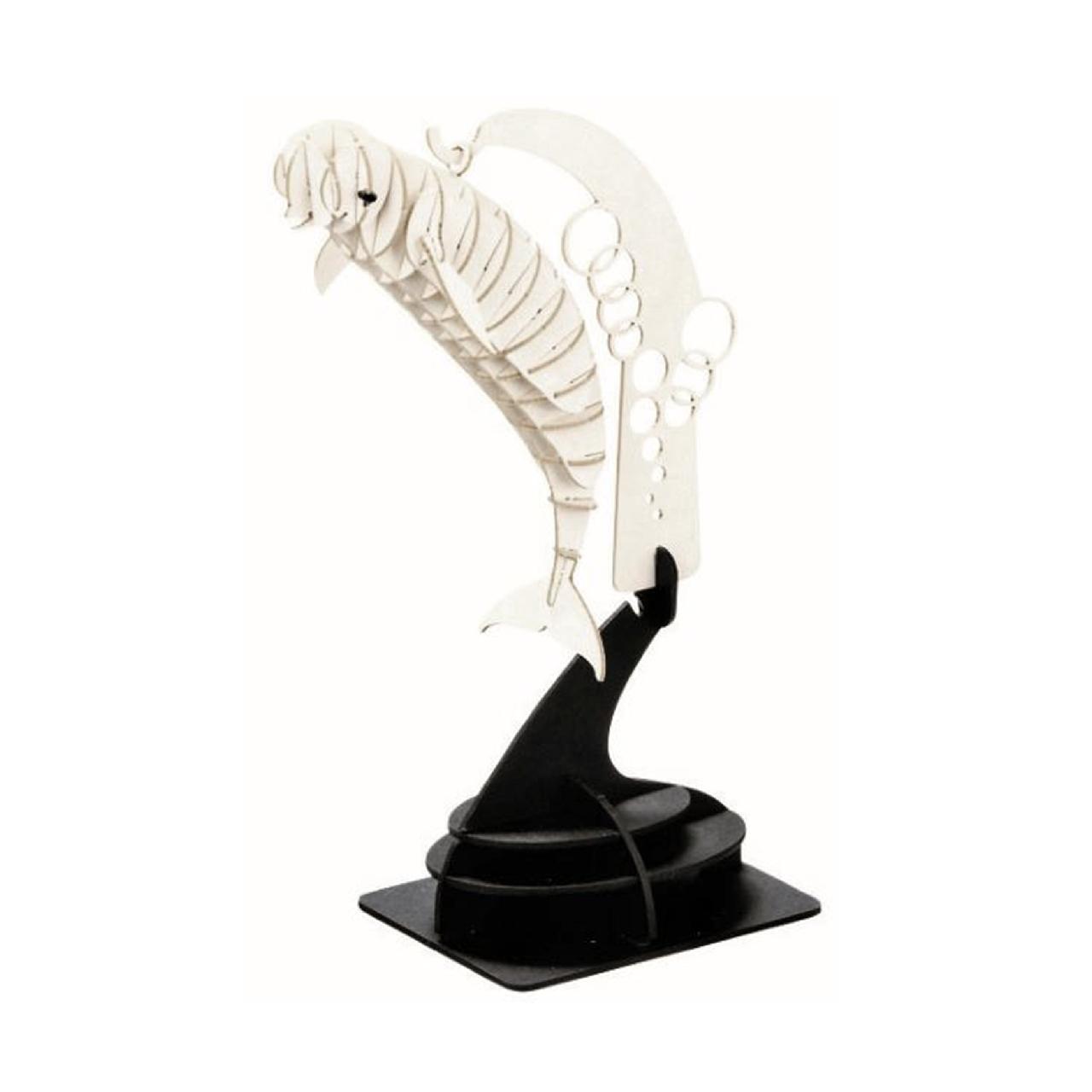 シロイルカ（ベルーガ）3D立体ペーパーパズル