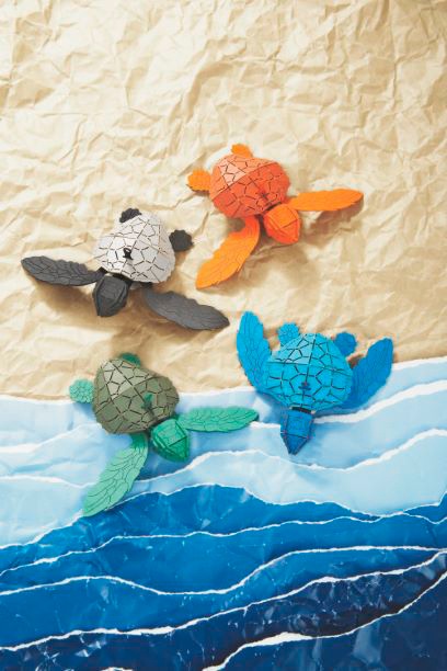 ■NEW-ウミガメ（ベビー）<グリーン/ダークグリーン>