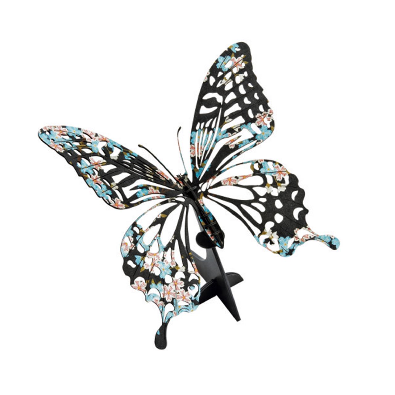 ＜和の極＞蝶（台座付）3D立体ペーパーパズル