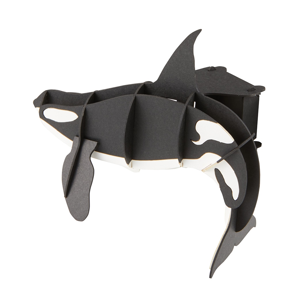 シャチ マグネット付き 3D立体ペーパーパズル