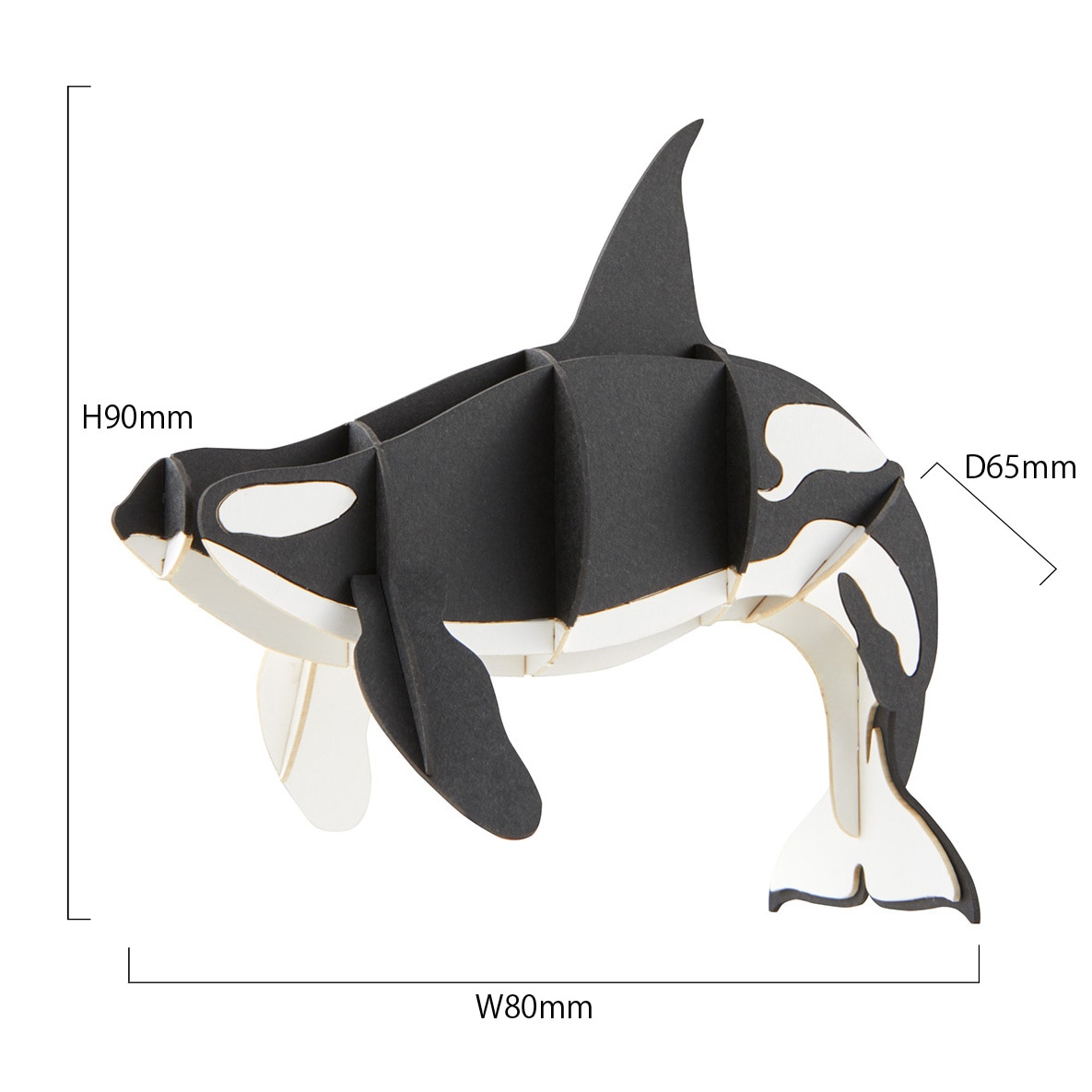 シャチ マグネット付き 3D立体ペーパーパズル