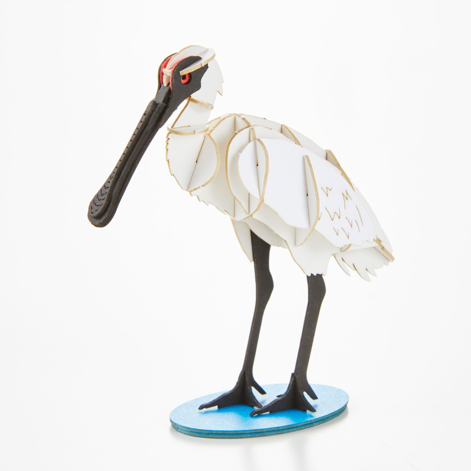 クロツラヘラサギ 野鳥 3D立体ペーパーパズル