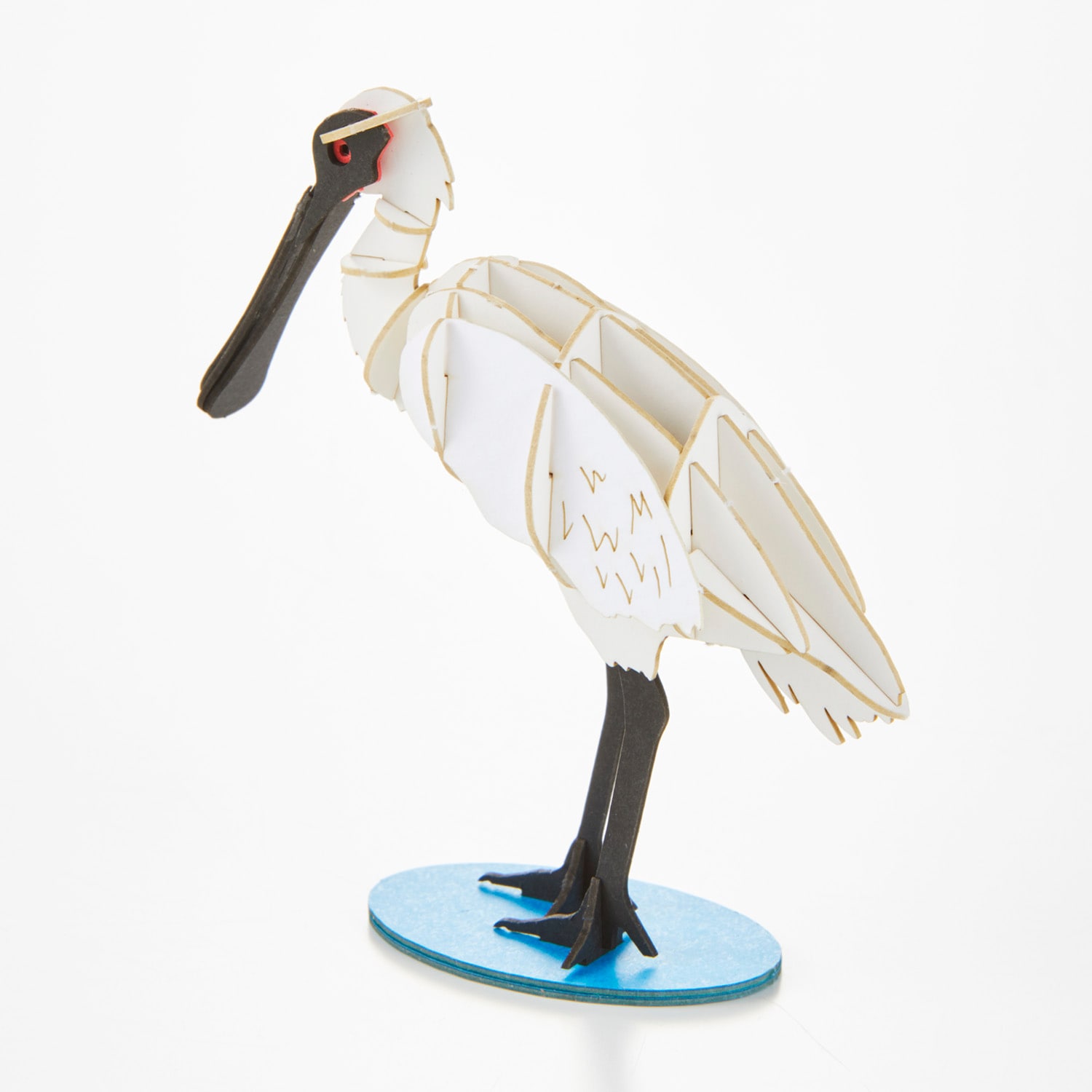 クロツラヘラサギ 野鳥 3D立体ペーパーパズル