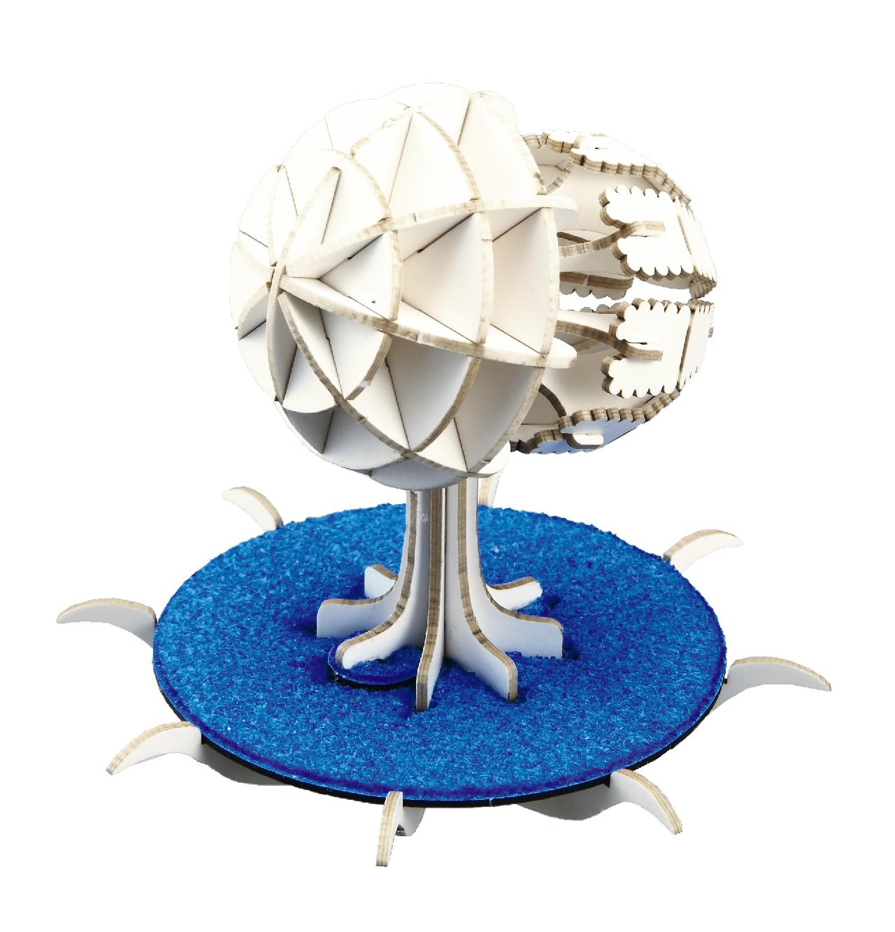 ■ふらふらカラージェリーフィッシュ 3D立体ペーパーパズル