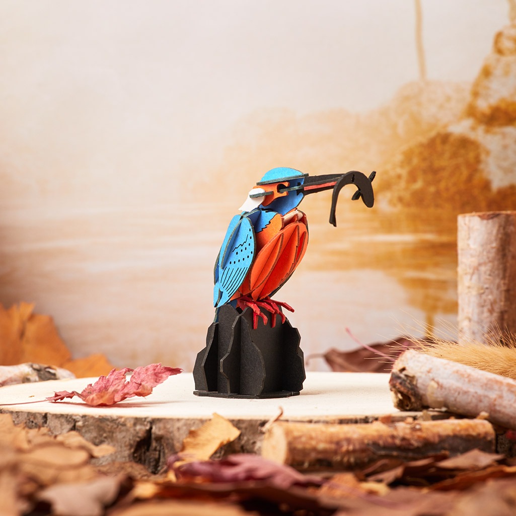 たなとし　小鳥３点セット 森で出会う-可愛い小鳥の3点セット 3D立体ペーパーパズル | ギフト