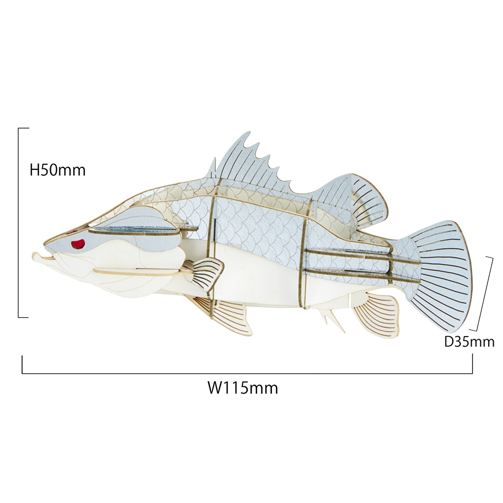 アカメ（赤目） マグネット付き 3D立体ペーパーパズル
