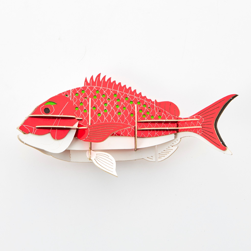 真鯛 マグネット付き 3D立体ペーパーパズル