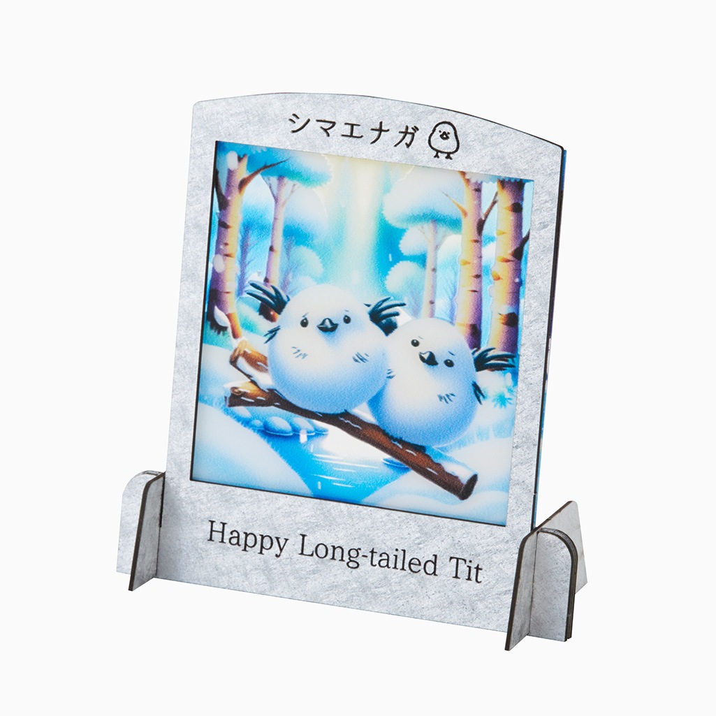 ステンドアート【シマエナガ】シマちゃん-3