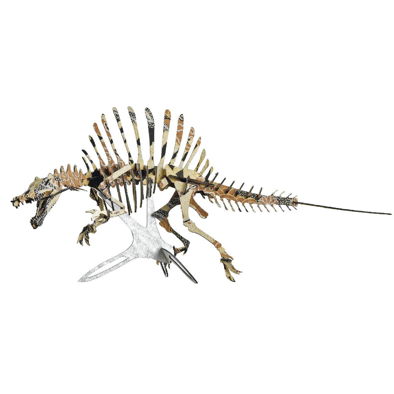 <越前和紙>NEWスピノサウルス<黄土> 3D立体ペーパーパズル