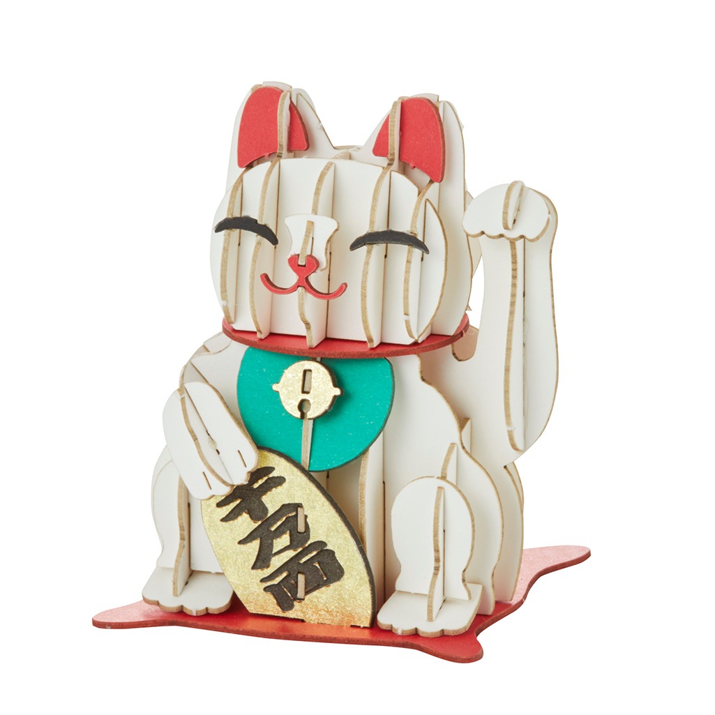 招き猫 3D立体ペーパーパズル