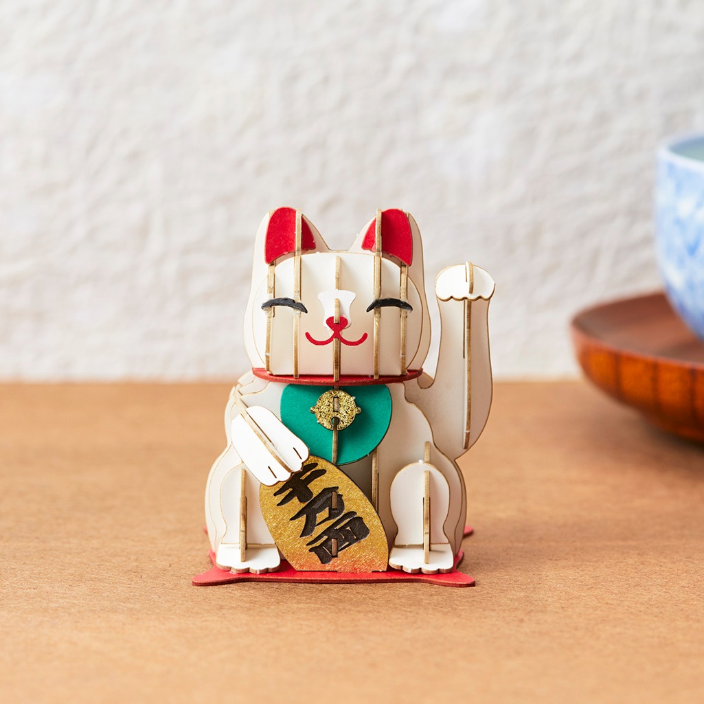 招き猫 3D立体ペーパーパズル