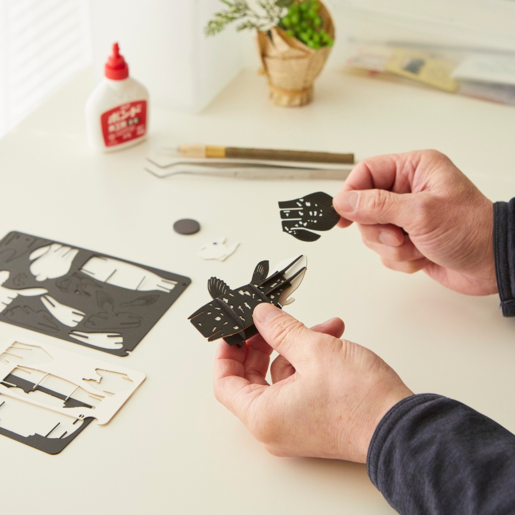 シーラカンス マグネット付き 3D立体ペーパーパズル | マグネット