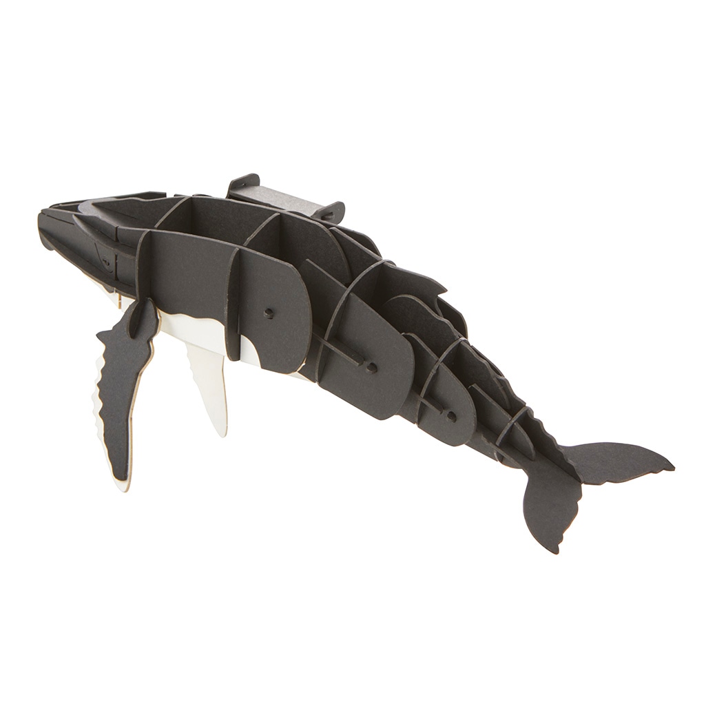 ザトウクジラ マグネット付き 3D立体ペーパーパズル | マグネット