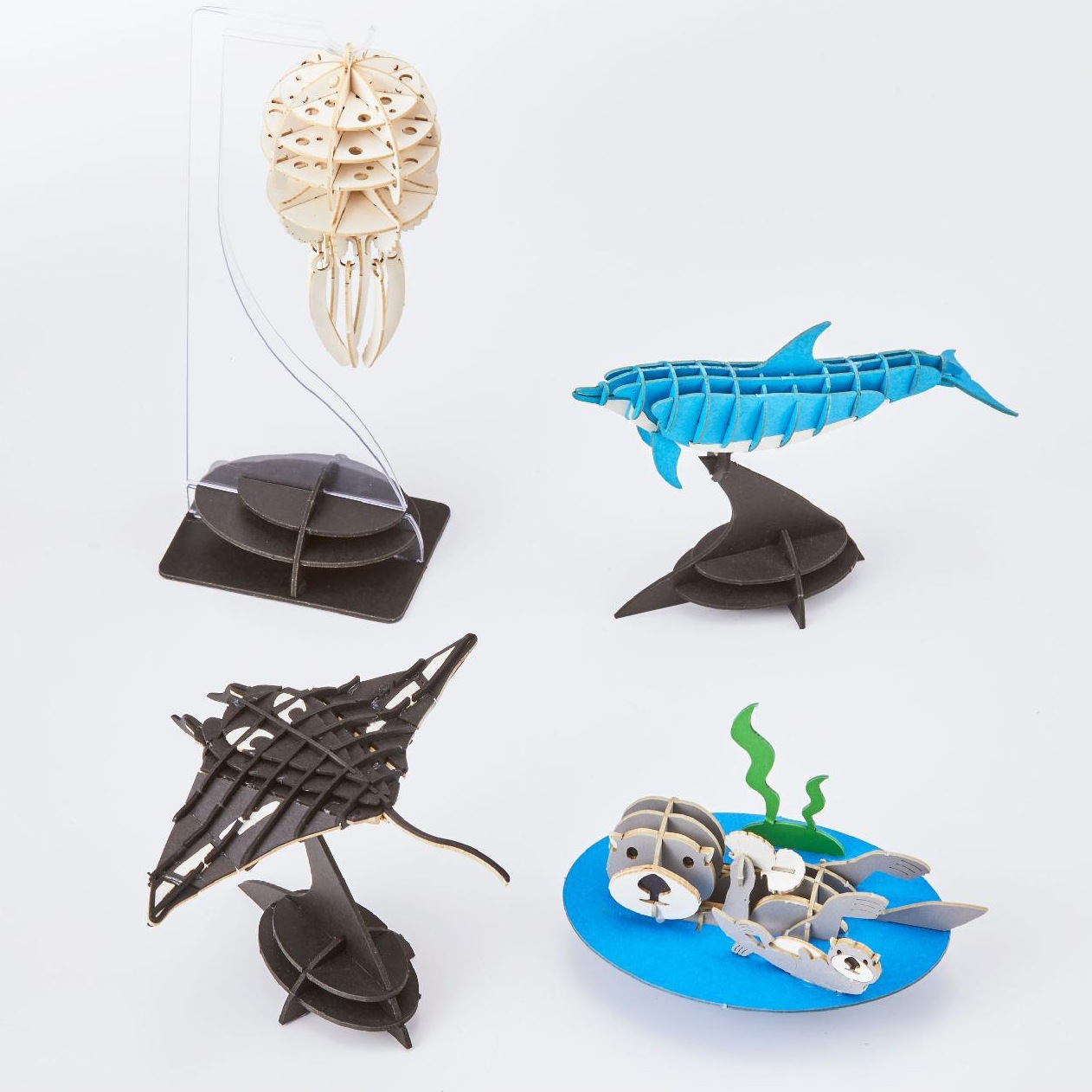海洋生物 3D立体ペーパーパズル ギフトセットA