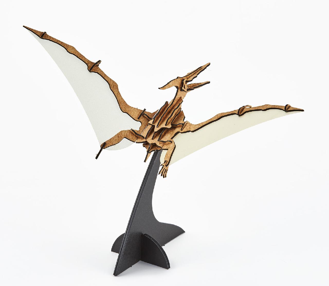 NEWシリーズ恐竜5 茶・プテラノドン 3D立体ペーパーパズル