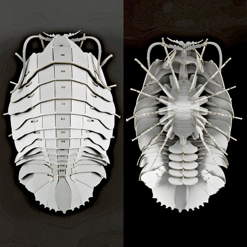 ダイオウグソクムシ <グレー> 3D立体ペーパーパズル