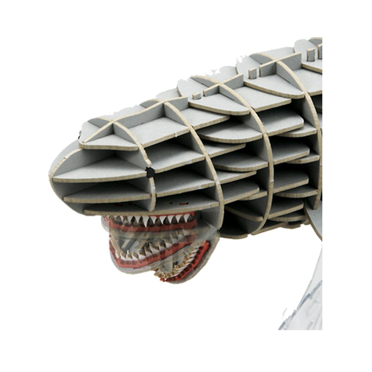 DXホオジロザメ（MOVE）グレー 3D立体ペーパーパズル