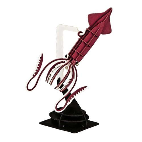 NEWダイオウイカ＆マッコウクジラ＜台座付＞ 3D立体ペーパー