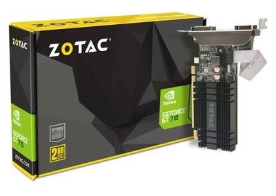 ZOTAC GT 710 2GB DDR3 LP NVIDIA GeForce GT 710搭載ファンレスビデオカード (ZTGT710-2GD3LP001/ZT-71302-20L)|NVIDIA|