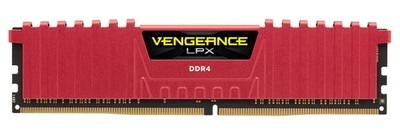 Corsair 8GB DDR4 2400MHz(PC4-19200) VENGEANCE LPX Red (CMK8GX4M1A2400C14R)|デスクトップ用メモリ(DIMM)|メモリー