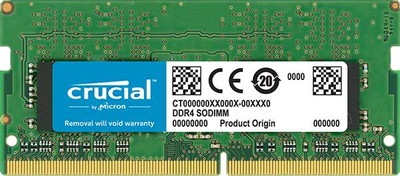 Crucial 4GB(4GBx1) DDR4-2400MHz(PC4-19200) CL17 SR x8 Unbuffered SODIMM 260pin ｜CT4G4SFS824A|ノート用メモリ