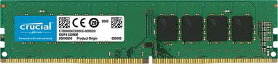 Crucial 4GB DDR4 2400 MT/s (PC4-19200) CL17 SR x8 Unbuffered DIMM 288pin ｜CT4G4DFS824A|デスクトップ用メモリ(DI