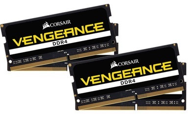 Corsair 64GB(16GBx4) DDR4 2666MHz(PC4-21300) SODIMM Unbuffered18-19-19-39 Black PCB 1.2V｜CMSX64GX4M4
