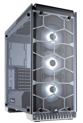 Corsair Crystal 570X ホワイト 強化ガラスパネル採用ミドルタワーPCケース｜CC-9011110-WW|ATX|PCケース