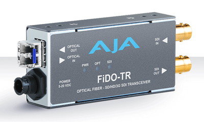 AJA FiDO-TR シングルチャンネル 3G-SDI/LC シングルモード LC ファイバートランシーバー｜FiDO-TR|AJA|プロ用映像機器