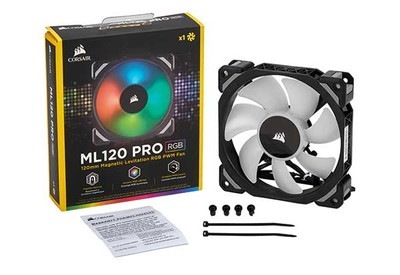Corsair ML120 PRO RGB Single Pack （ファン増設用） 120mmファン｜CO-9050075-WW|ケースファン|クーラー/ヒートシンク/冷却/ファン/水冷