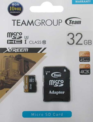 Team 32GB UHS Speed Class3対応 microSDHCカード｜TFHC032UHS03TG|SDカード | microSDカード|フラッシュメモリ