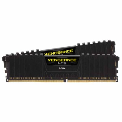 Corsair 16GB(8GBx2) DDR4 3200MHz(PC4-25600) 288 DIMM, Unbuffered, CL16, Vengeance LPX , 1.35V, AMD R