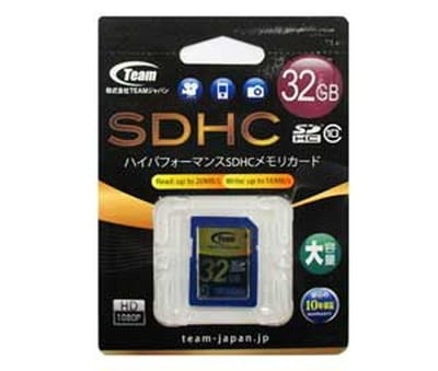 Team SD SDHC Class10 32GB｜HC032CL10TJ|SDカード | microSDカード|フラッシュメモリ
