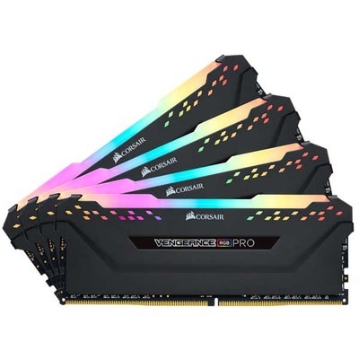 Corsair 32GB(8GBx4) DDR4 3000MHz(PC4-24000) 4 x 288 DIMM Unbuffered 15-17-17-35 Vengeance RGB PRO bl