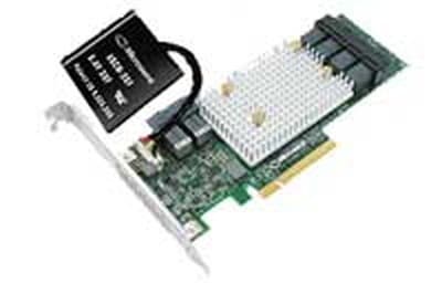 Adaptec SmartRAID 3154‐8i8e リード/ライトキャッシュメモリを備えたフル機能、高性能エンタープライズRAID｜2295100-R|PCI Express|インターフェース/拡