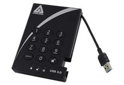 【アウトレット特価・新品】Apricorn Aegis Padlock USB 3.0対応 暗号化セキュリティに特化したポータブルストレージ｜A25-3PL256-2000(R2)|暗号化 | セキュ