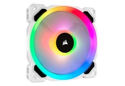 Corsair LL120 RGB White 3Fan Pack with Lighting Node PRO ファン3基・コントローラー・ハブ付属モデル ホワイト｜CO-9050092-WW|ケー