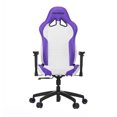 VertaGear Racing Series S-Line SL2000 Gaming Chair White＆Purple ゲーミングチェア ホワイト＆パープル｜VG-SL2000_WP|家具/ゲ
