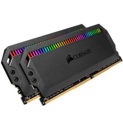 Corsair 16GB(8GBx2) DDR4 4266MHz(PC4-34100) DOMINATOR PLATINUM RGB C19 1.4V - Black｜CMT16GX4M2K4266C